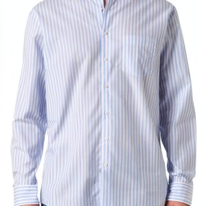 Chemise Homme Seidensticker Bleu Coton Confortable Élégante-0